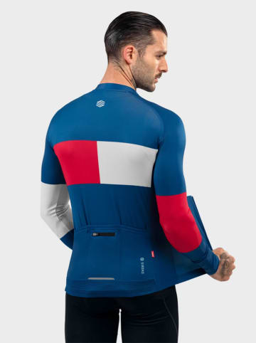 Siroko Fahrradtrikot "M2 Vezzana" in Blau/ Rot/ Weiß