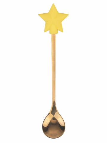 Villa d´Este 4er-Set: Teelöffel "Xmas" in Gold/ Bunt - (H)16,3 cm
