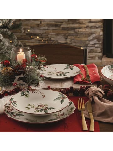 Villa d´Este 6-delige set: soepborden "Vintage Xmas" wit/meerkleurig - Ø 22,5 cm