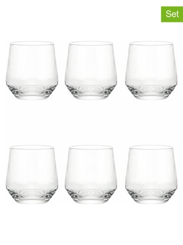 Villa d´Este 6-delige set: drinkglazen "Elegance" - 365 ml