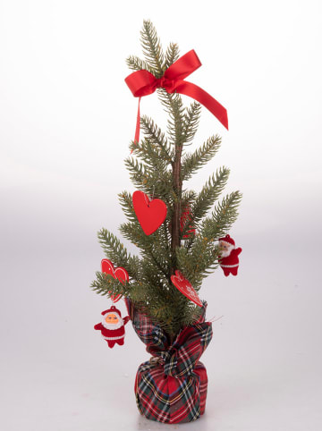 Villa d´Este Dekoracyjna choinka w kolorze zielono-czerwonym - 45 cm
