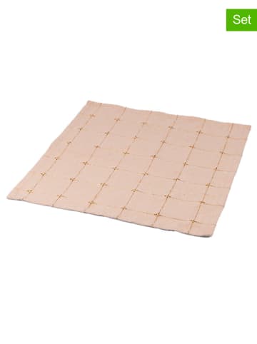 Villa d´Este 10-delige set: servetten beige/goudkleurig - (L)45 x (B)45 cm