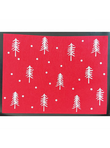 Villa d´Este Tischset in Rot - (L)38 x (B)45 cm