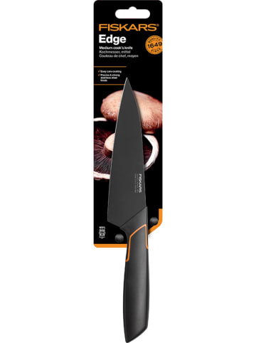 Fiskars Kochmesser "Edge" in Schwarz - (H)15 cm