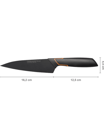 Fiskars Kookmes "Edge" zwart - (H)15 cm