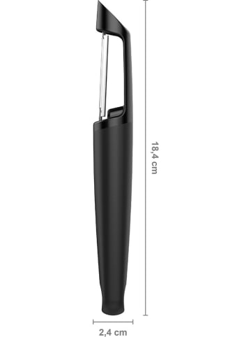 Fiskars Schäler "Functional Form" in Schwarz - (H)18,4 cm