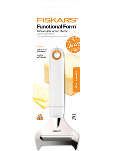 Fiskars Krajalnica "Functional Form" w kolorze białym do miękkiego sera - wys. 17,3 cm