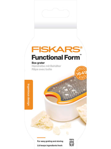 Fiskars Handreibe "Functional Form" in Weiß/ Orange - (B)21 cm