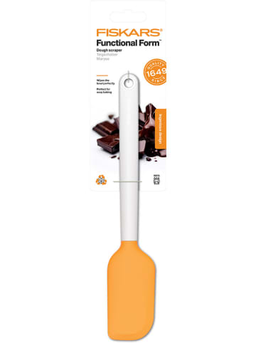 Fiskars Deegschraper "Funtional Form" wit/oranje - (H)34 cm