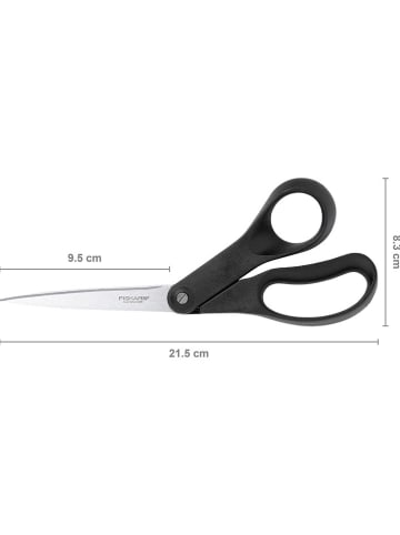 Fiskars Allzweckschere "Essential" in Schwarz - (H)21,5 cm