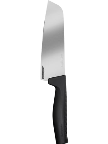 Fiskars Santoku-Messer "Hard Edge" in Schwarz - (H)29 cm