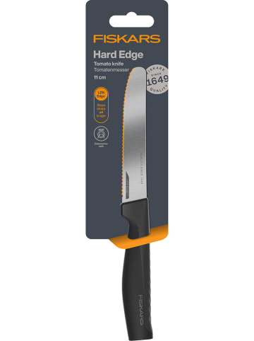 Fiskars Tomatenmesser "Hard Edge" in Schwarz/ Silber - (H)23 cm