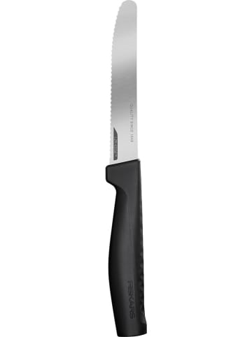 Fiskars Tomatenmesser "Hard Edge" in Schwarz/ Silber - (H)23 cm