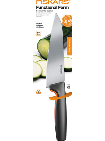 Fiskars Kochmesser "Functional Form" in Schwarz - (H)29 cm