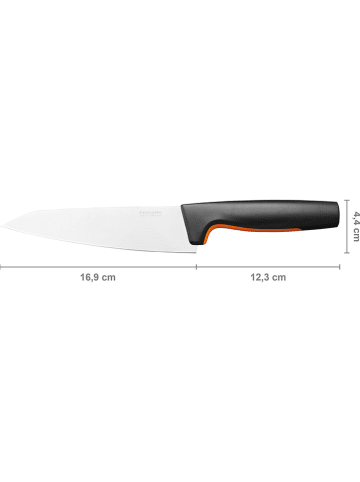 Fiskars Kochmesser "Functional Form" in Schwarz - (H)29 cm