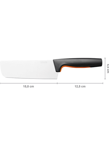 Fiskars Nóż Nakiri "Functional Form" w kolorze czarnym - dł. 28 cm