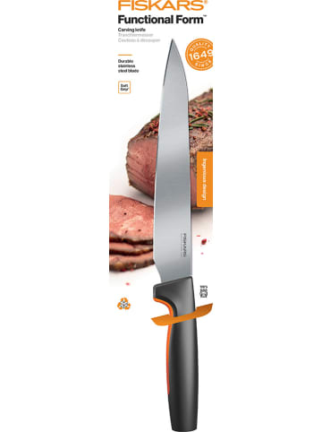 Fiskars Tranchiermesser "Functional Form" in Schwarz - (H)34 cm