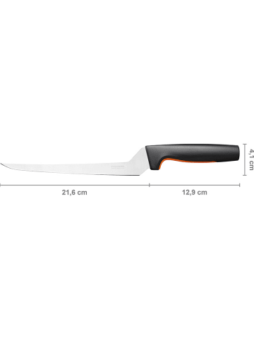 Fiskars Filetiermesser "Functional Form" in Schwarz/ Silber - (H)35 cm