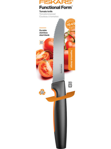 Fiskars Tomatenmes "Functional Form" zwart/zilverkleurig - (H)29,5 cm
