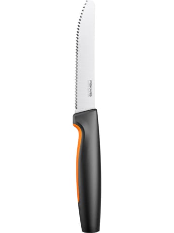 Fiskars Nóż "Functional Form" w kolorze srebrno-czarnym do pomidorów - dł. 29,5 cm