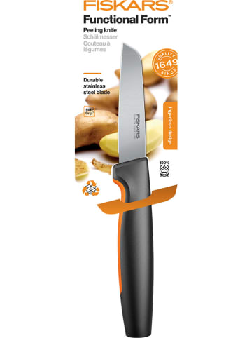 Fiskars Schälmesser "Functional Form" in Schwarz/ Silber - (H)26 cm