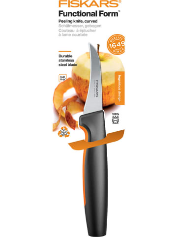 Fiskars Schälmesser "Functional Form" in Schwarz/ Silber - (H)26 cm