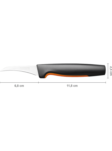 Fiskars Nóż "Functional Form" w kolorze srebrno-czarnym do obierania - dł. 26 cm