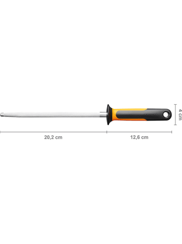 Fiskars Wetzstahl "Functional Form" in Schwarz/ Orange - (H)32,8 cm