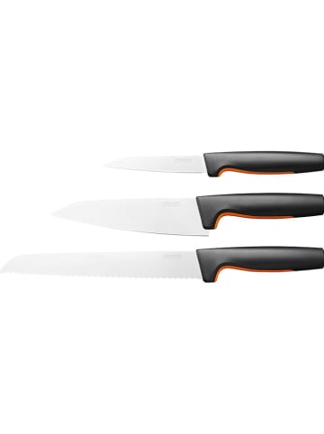 Fiskars 3tlg. Küchenmesser-Starterset "Functional Form" in Schwarz