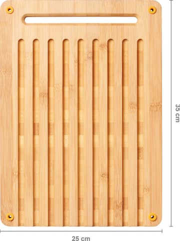 Fiskars Schneidebrett "Functional Form" in Hellbraun - (B)25 x (H)35 cm