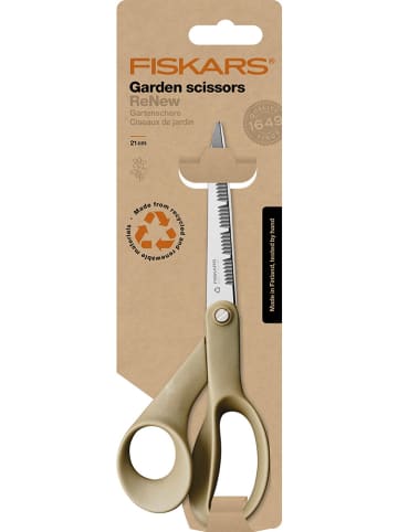 Fiskars Gartenschere "ReNew" in Beige - (H)21 cm