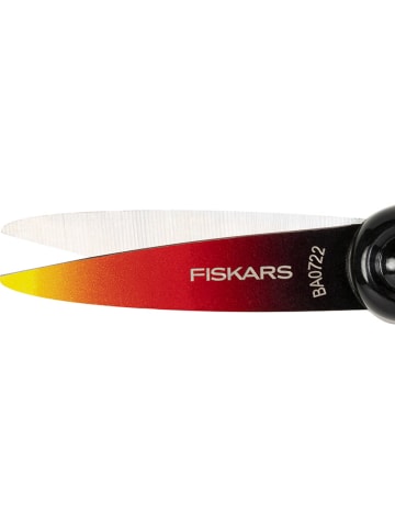 Fiskars Nożyczki w kolorze czerwono-czarnym dla dzieci - wys. 15 cm