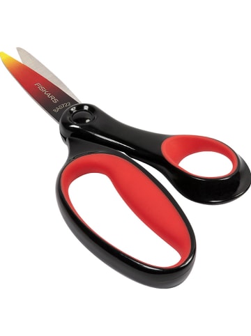 Fiskars Nożyczki w kolorze czerwono-czarnym dla dzieci - wys. 15 cm