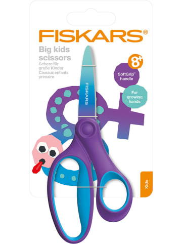 Fiskars Nożyczki w kolorze fioletowo-niebieskim dla dzieci - wys. 15 cm