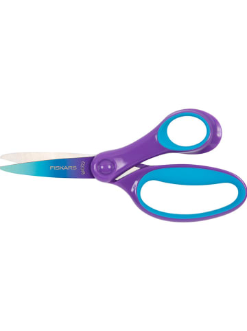 Fiskars Nożyczki w kolorze fioletowo-niebieskim dla dzieci - wys. 15 cm - 8+