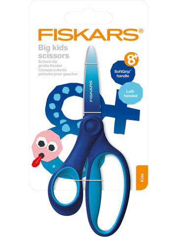 Fiskars Nożyczki dla dzieci leworęcznych w kolorze granatowo-błękitnym - wys. 15 cm