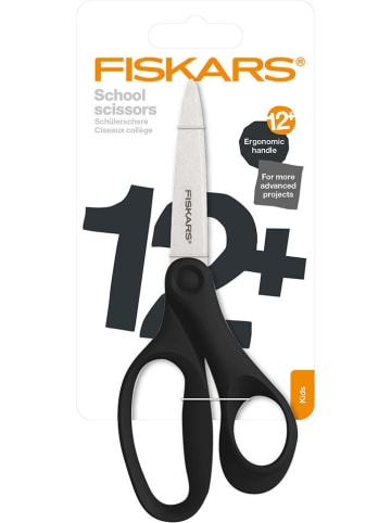 Fiskars Nożyczki szkolne w kolorze czarnym - wys. 18 cm - 12+