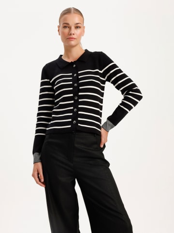 BGN Cardigan in Schwarz/ Weiß