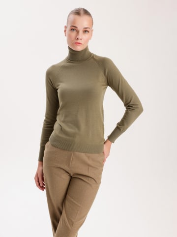 BGN Rollkragenpullover in Khaki