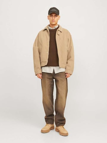 Jack & Jones Sweter w kolorze jasnobrązowym