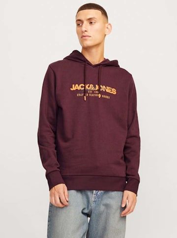 Jack & Jones Hoodie in Bordeaux