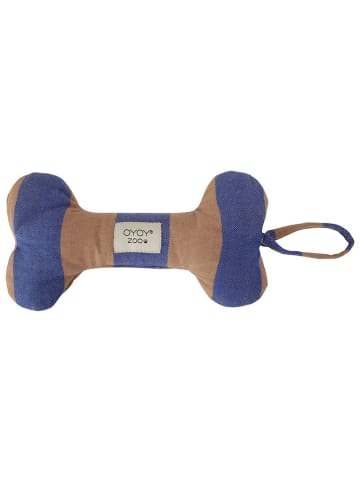 OYOY zoo Hondenspeelgoed "Ashi" blauw/lichtbruin - (B)20 x (H)11 x (D)5 cm