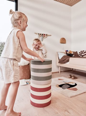 OYOY mini Beistelltisch "Iro" in Khaki/ Grau - (H)28 cm x Ø 28 cm