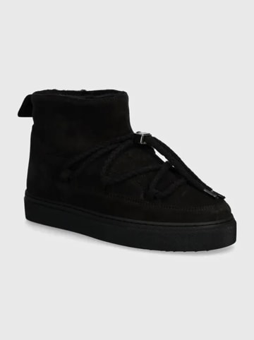 INUIKII Skórzane botki zimowe "Classic Low" w kolorze czarnym
