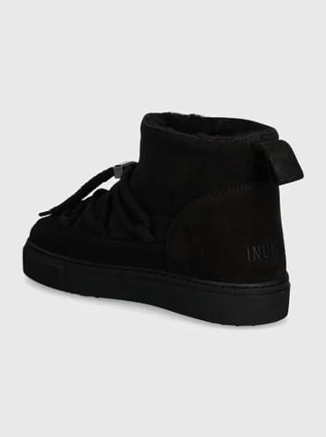 INUIKII Skórzane botki zimowe "Classic Low" w kolorze czarnym