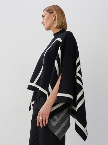 Someday Poncho in Schwarz/ Weiß