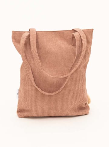 Crochetts Shopper "Monkey" in Beige/ Hellbraun - (B)35 x (H)36 x (T)5 cm