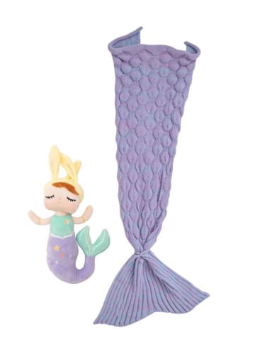 Crochetts 2-częściowy zestaw "Doll Luna" w kolorze fioletowym