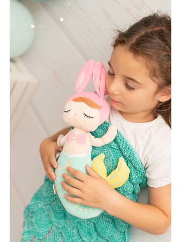 Crochetts 2-delige set: benendeken met pop "Doll Lisa" turquoise