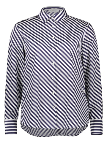 Eterna Blouse donkerblauw/wit